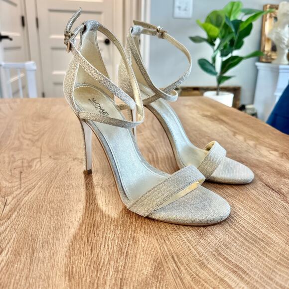 Michael Kors | Antonia Glitter Gold StilettoHeels |Women’s Size 8.5 - Picture 3 of 10